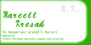 marcell kresak business card